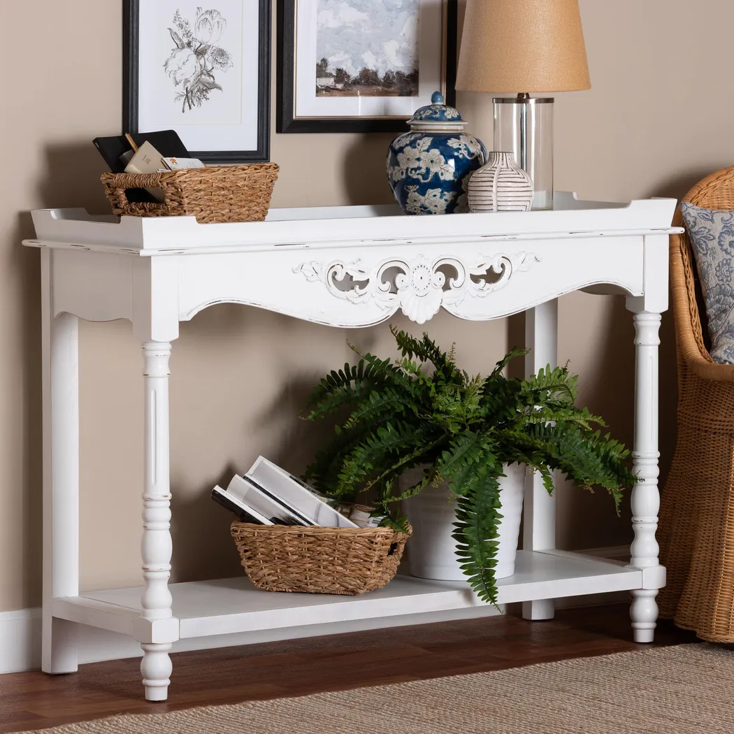 Beedlemart White Console Table - Thumbnail - Image 2