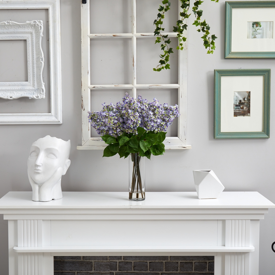 Beeger Purple Floral Arrangement with Vase - Thumbnail - Image 2