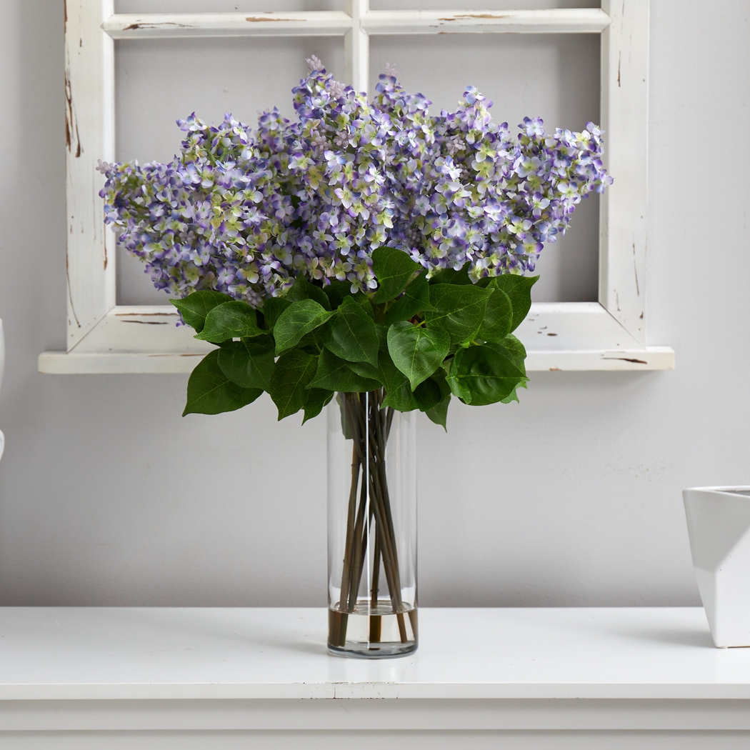 Beeger Purple Floral Arrangement with Vase - Thumbnail - Image 3