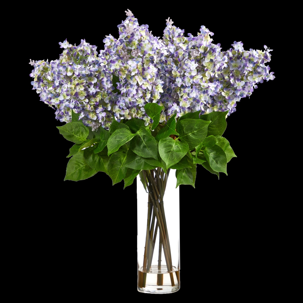 Beeger Purple Floral Arrangement with Vase - Thumbnail - Image 1