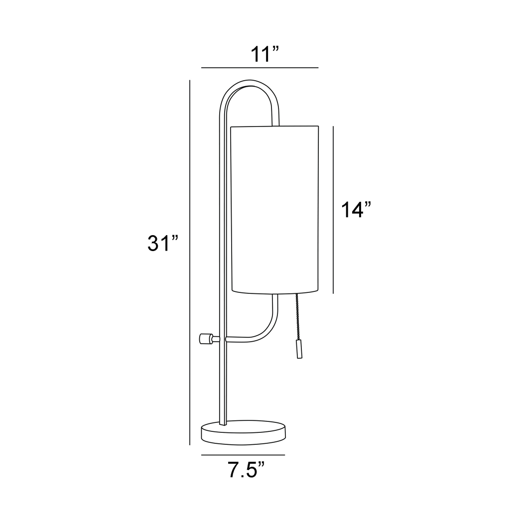 Beeler Home Black Lamp - Thumbnail - Image 4