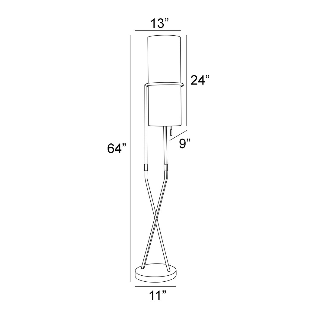 Beeler Home Graphite Floor Lamp - Thumbnail - Image 4