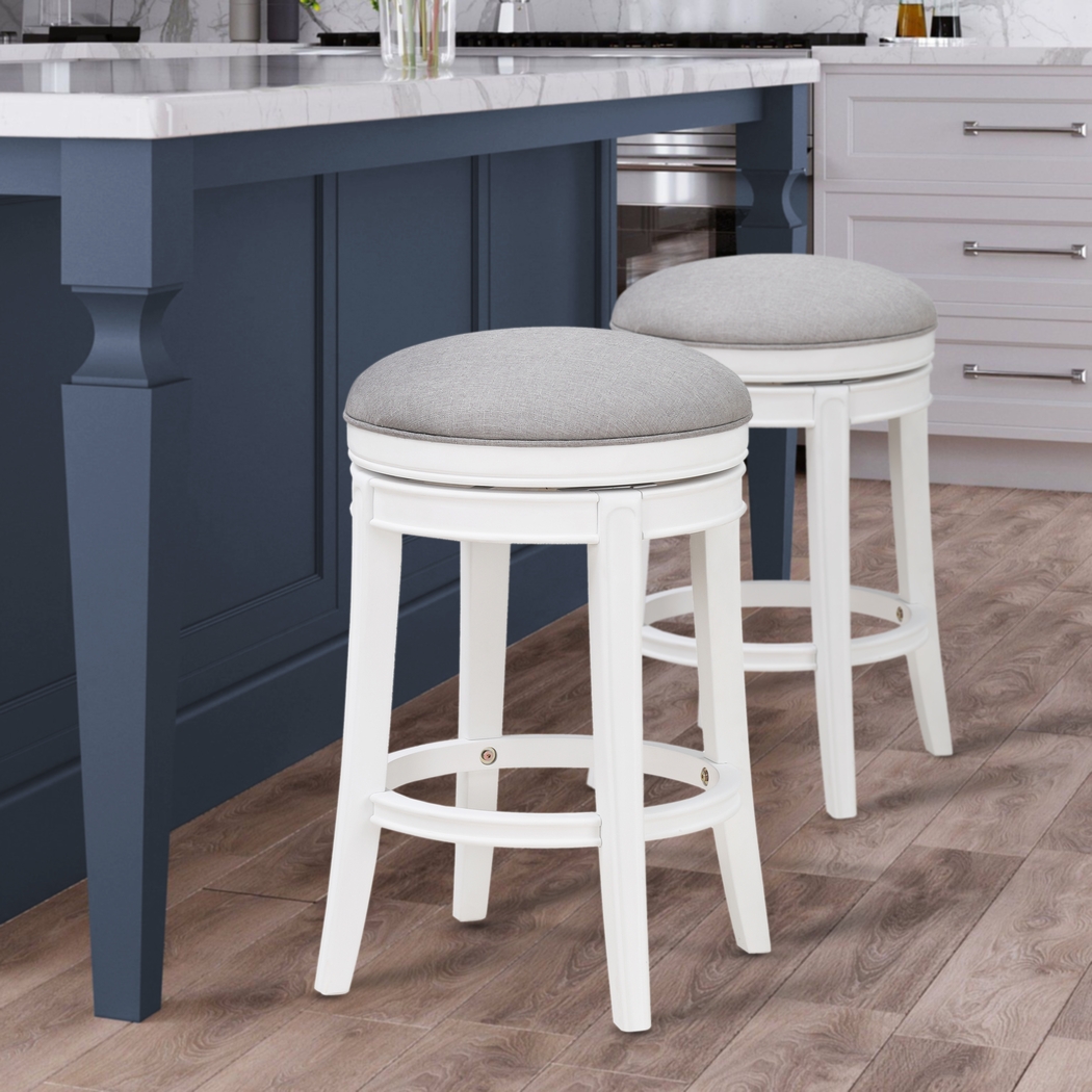 Beelermont Gray Swivel Counter Stool - Thumbnail - Image 3