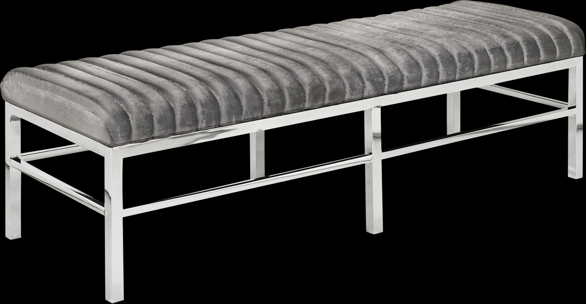 Beemon Gray Accent Bench - Thumbnail - Image 1