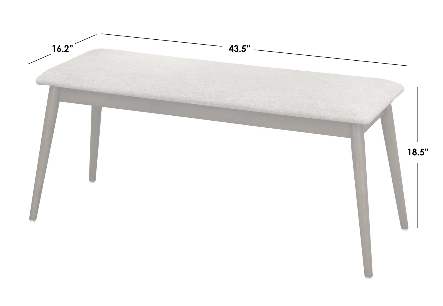 Beenite Walnut Bench - Image 5