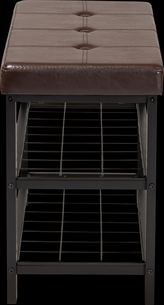 Behrman Dark Brown Accent Bench - Thumbnail - Image 3