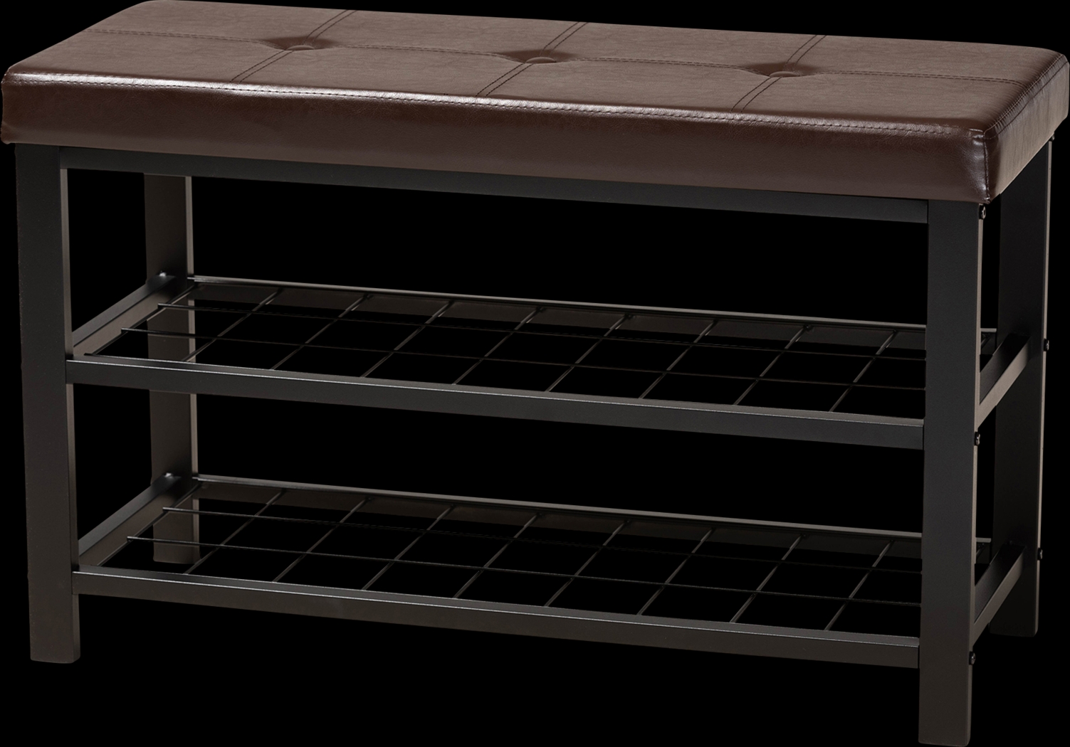 Behrman Dark Brown Accent Bench - Thumbnail - Image 1