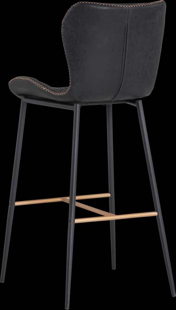 Beideman Black Barstool, Set of 2 - Thumbnail - Image 3