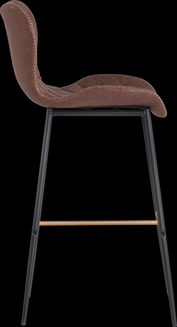 Beideman Brown Barstool, Set of 2 - Thumbnail - Image 3