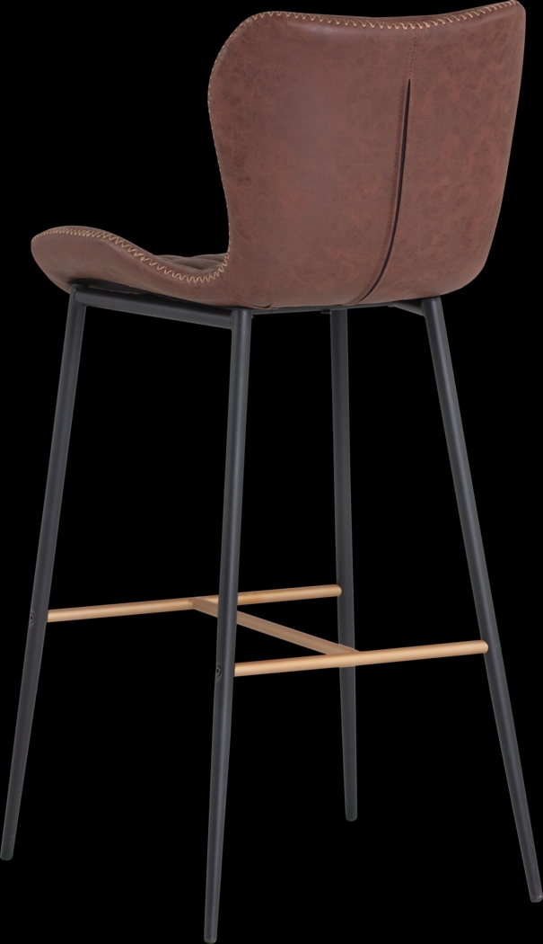 Beideman Brown Barstool, Set of 2 - Thumbnail - Image 4