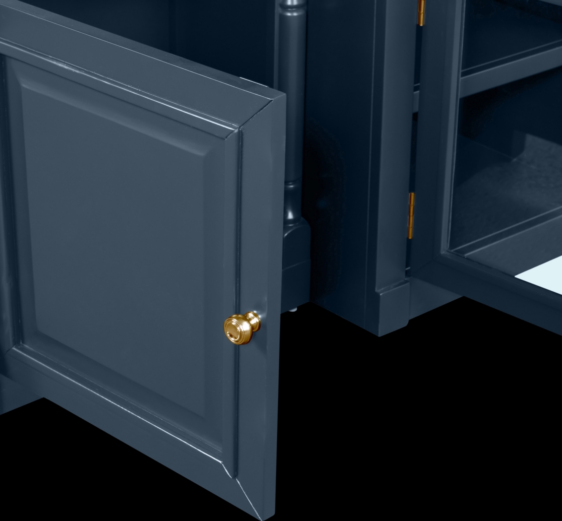 Beidiman I Blue 4 Pc Wall Unit with 104.5 in. Console - Thumbnail - Image 3