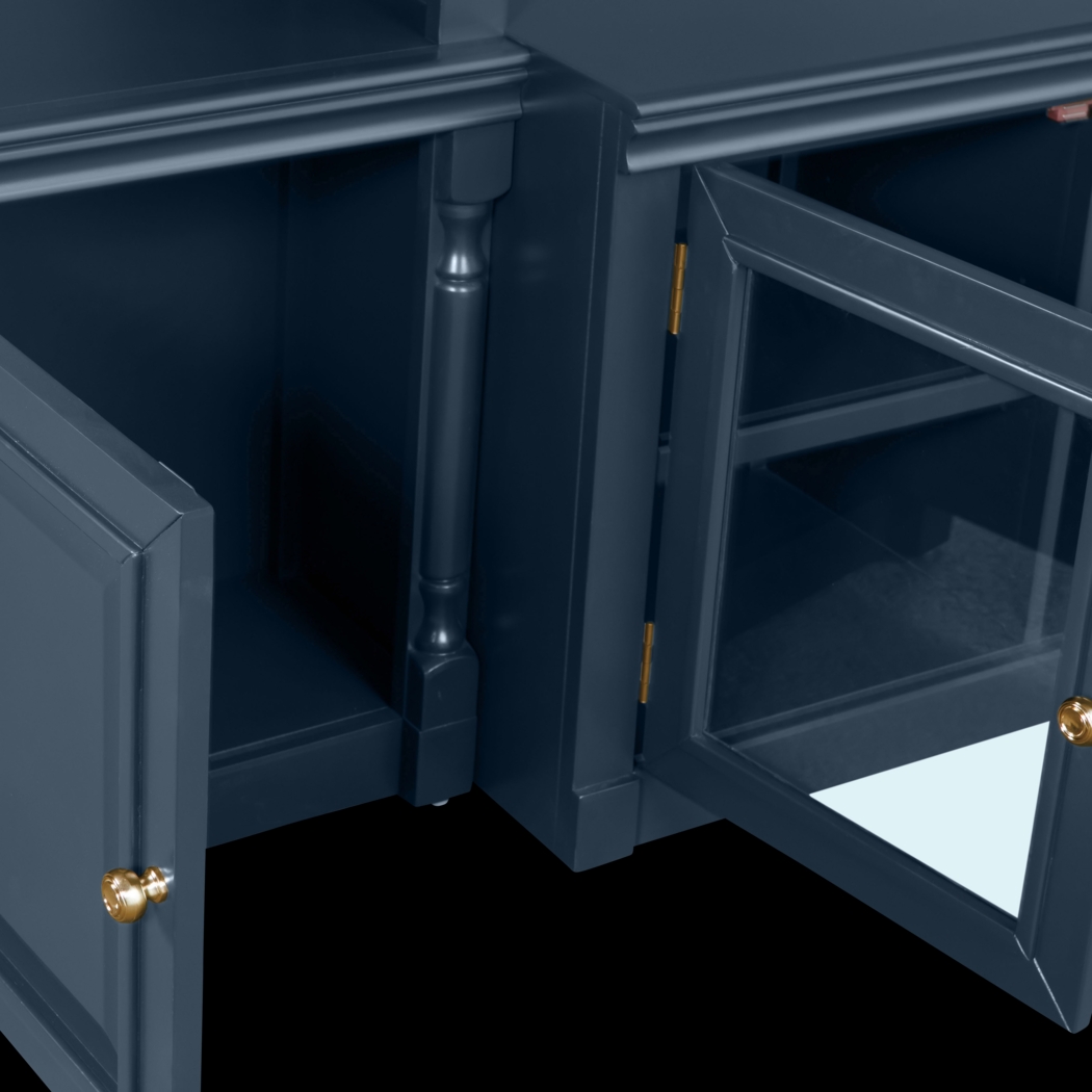 Beidiman I Blue 4 Pc Wall Unit with 104.5 in. Console - Thumbnail - Image 8