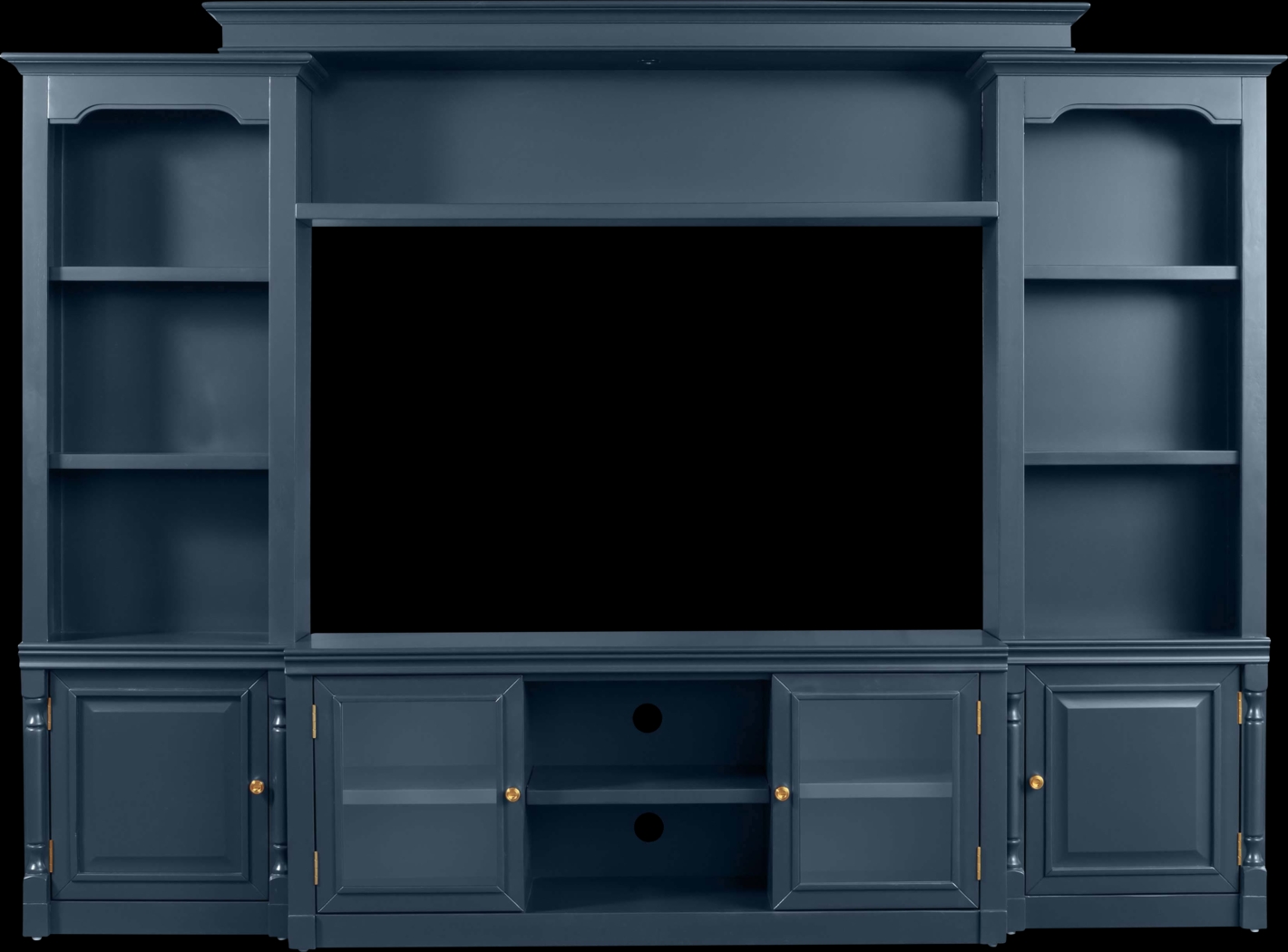 Beidiman I Blue 4 Pc Wall Unit with 104.5 in. Console - Thumbnail - Image 1