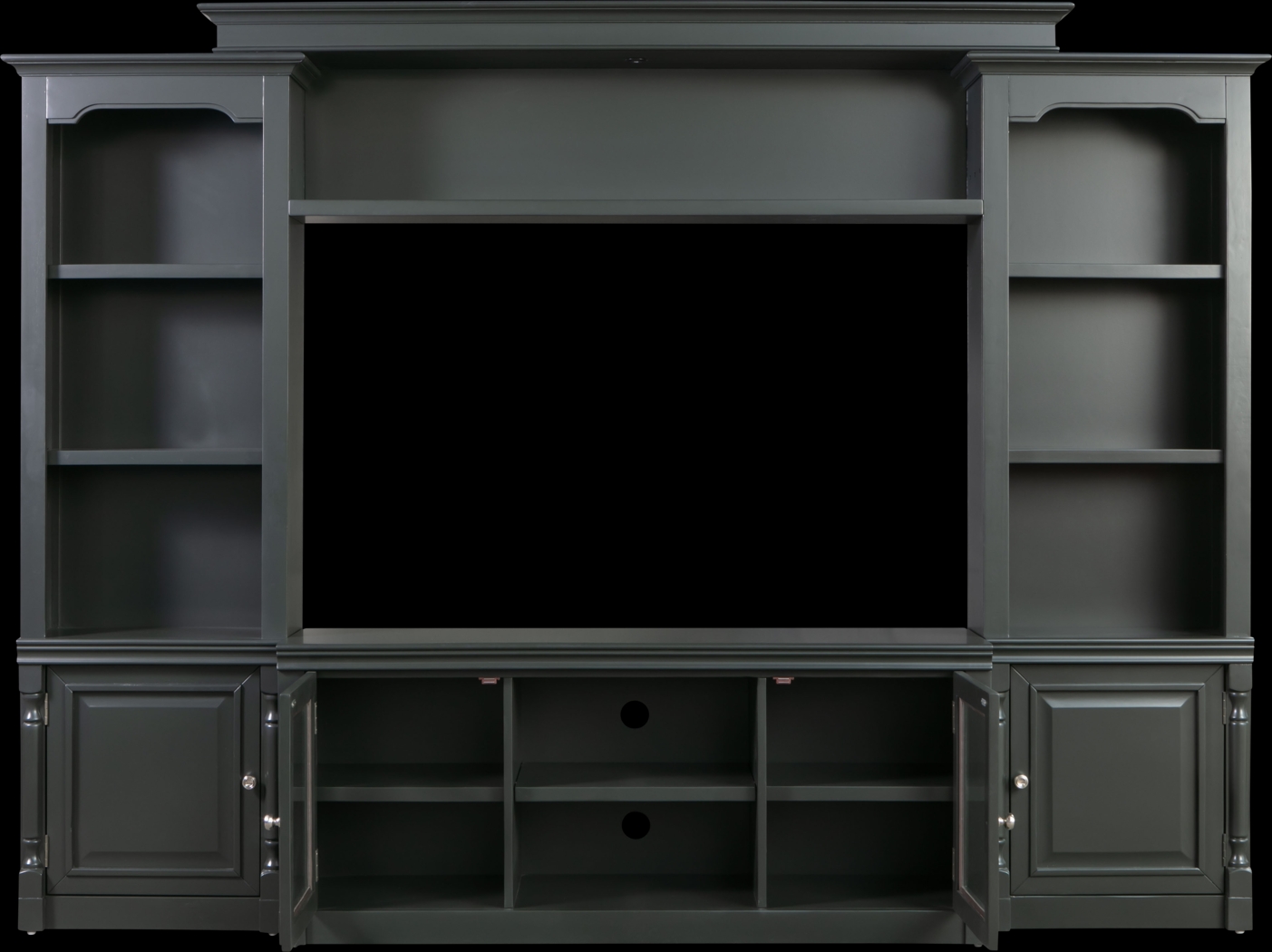 Beidiman I Charcoal 4 Pc Wall Unit with 104.5 in. Console - Thumbnail - Image 4