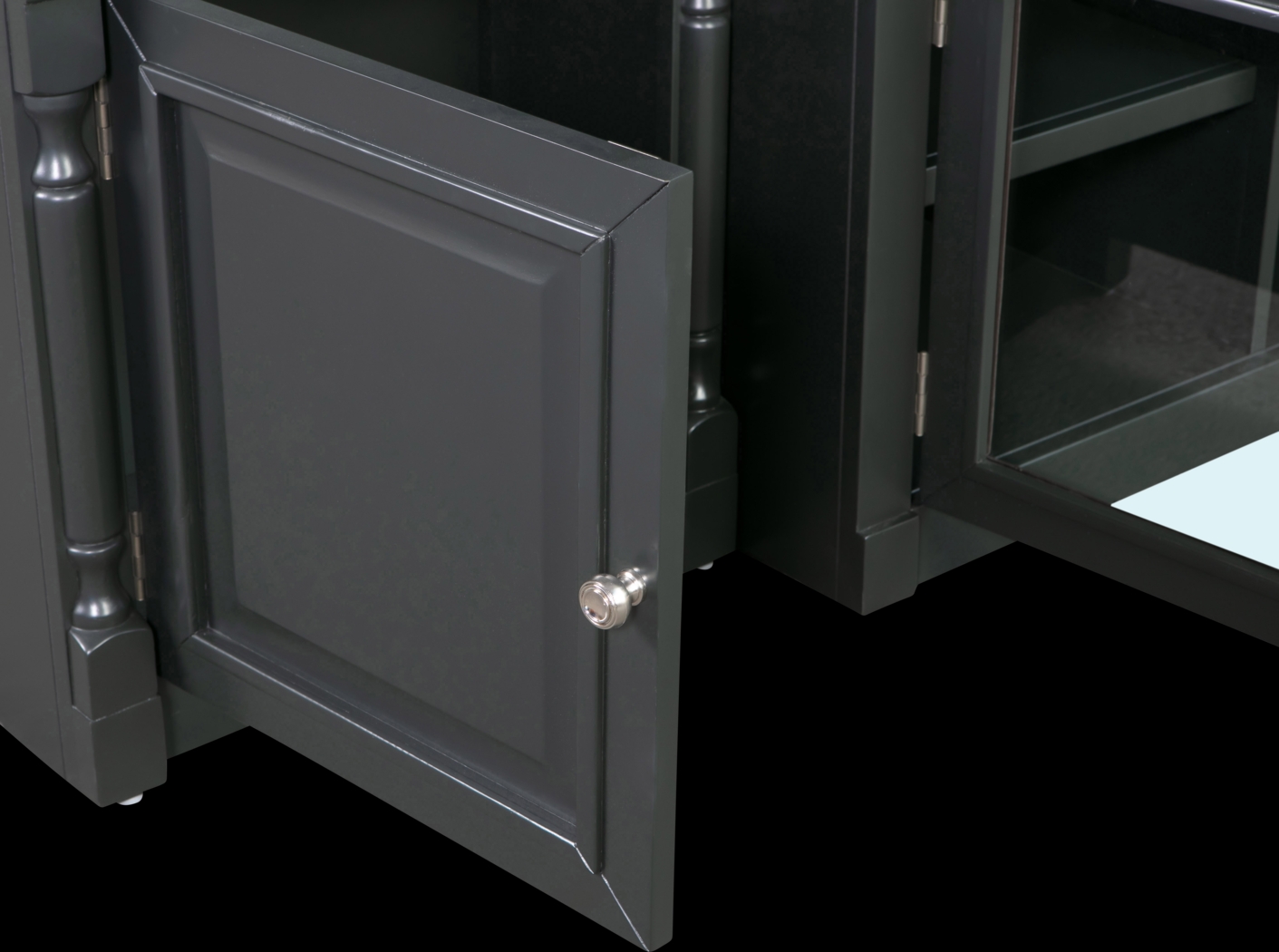 Beidiman I Charcoal 4 Pc Wall Unit with 104.5 in. Console - Thumbnail - Image 7