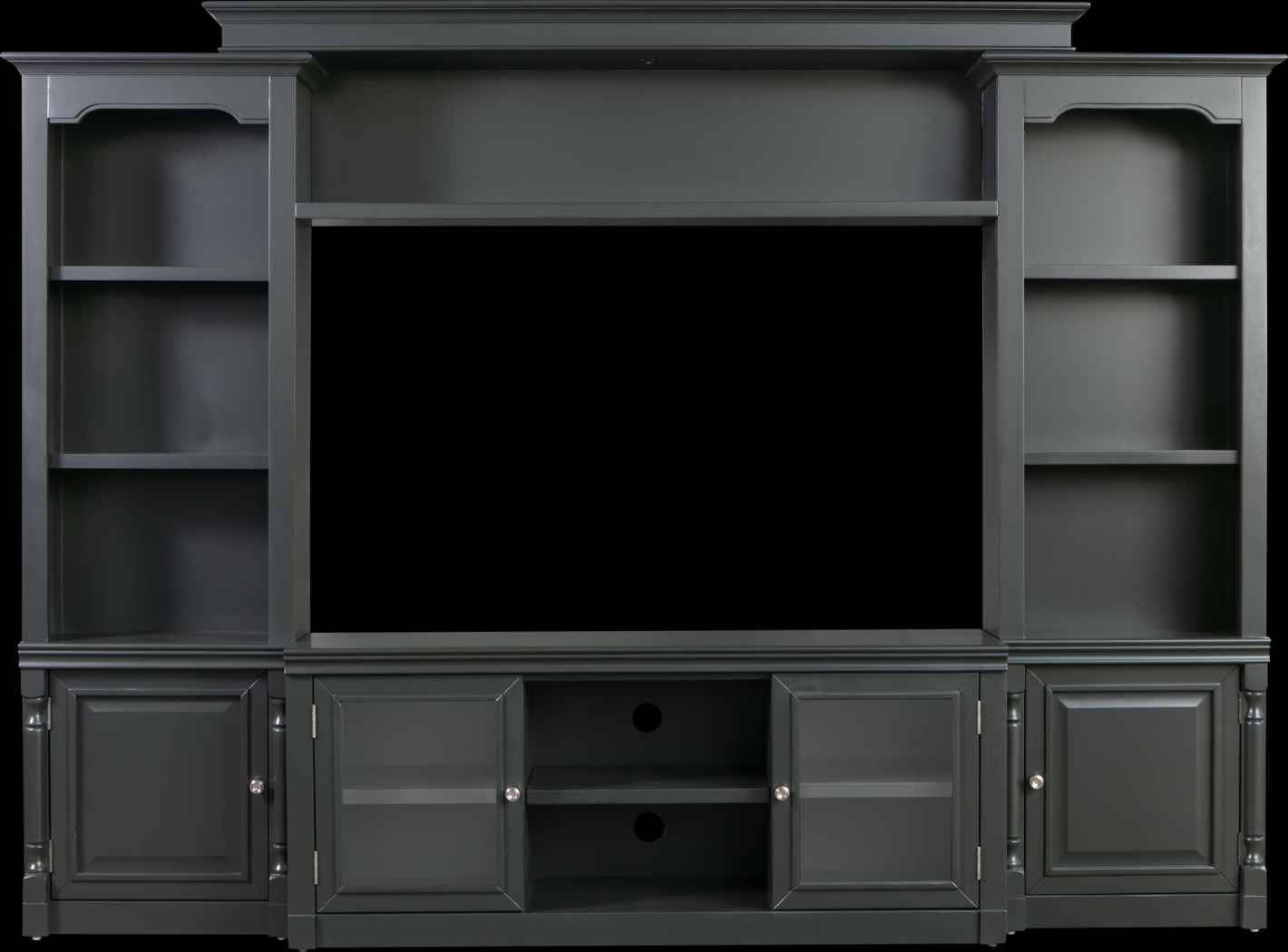 Beidiman I Charcoal 4 Pc Wall Unit with 104.5 in. Console - Thumbnail - Image 1