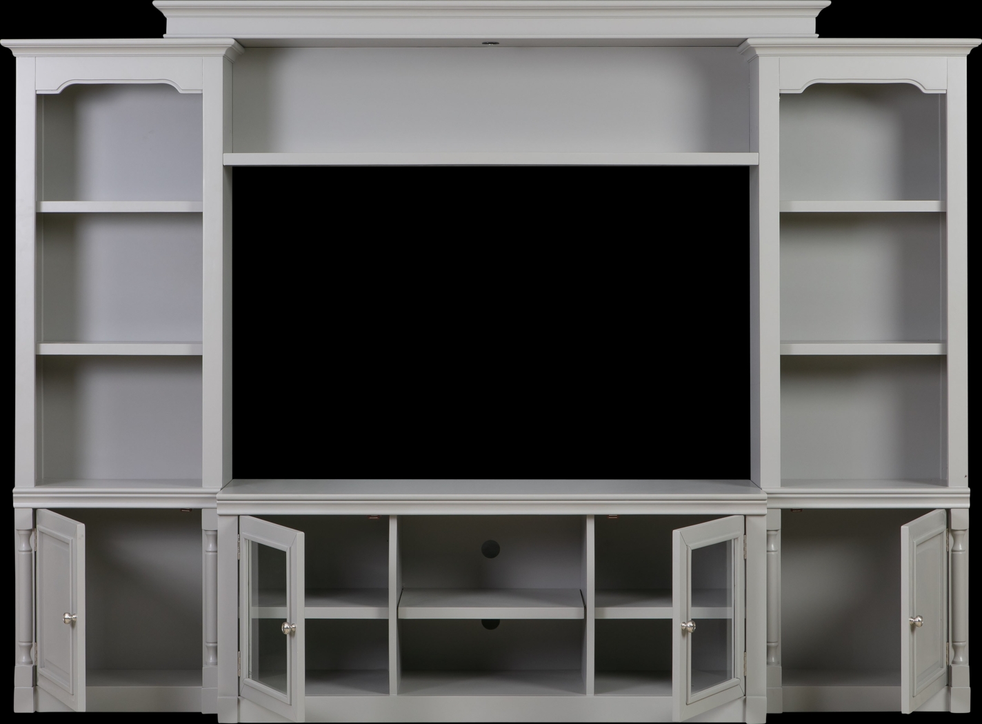 Beidiman I Gray 4 Pc Wall Unit with 104.5 in. Console - Thumbnail - Image 3