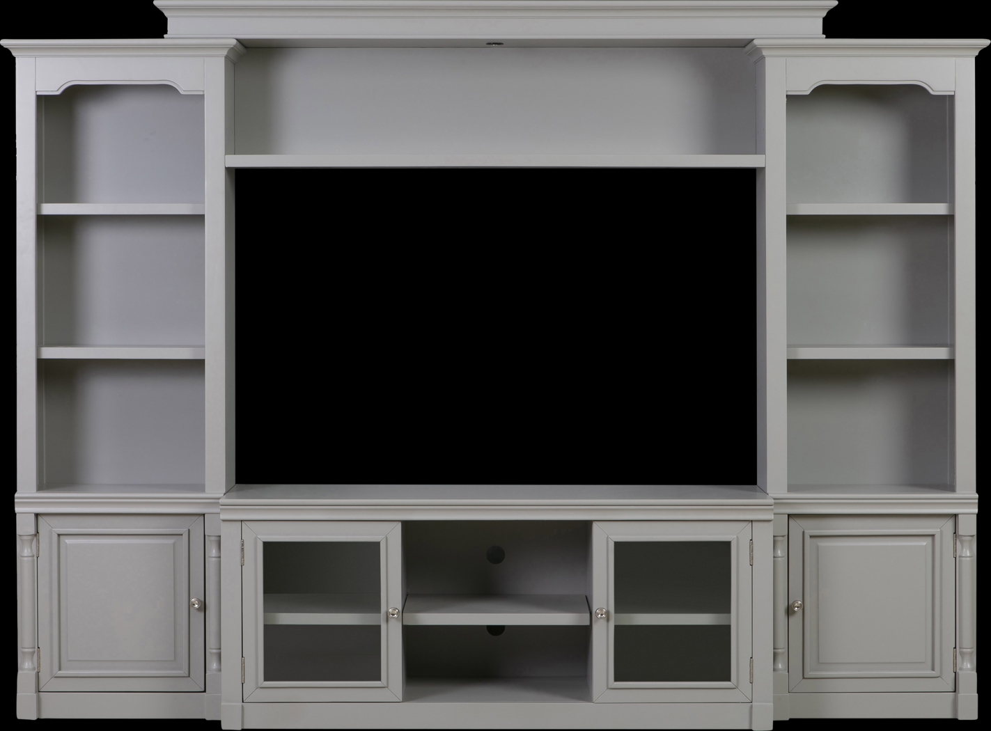 Beidiman I Gray 4 Pc Wall Unit with 104.5 in. Console - Thumbnail - Image 1