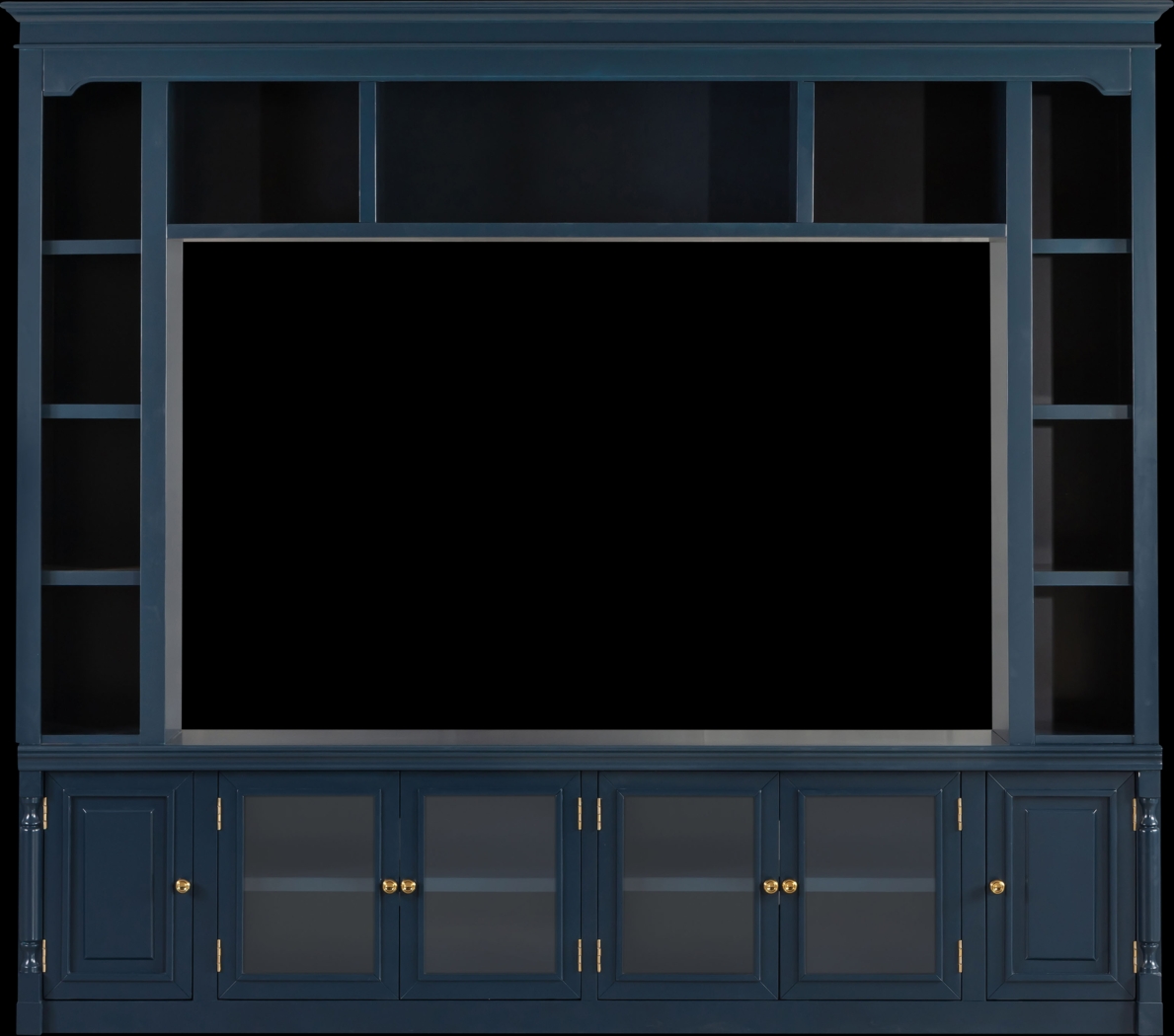 Beidiman II Blue 3 Pc Wall Unit with 98.5 in. Console - Thumbnail - Image 1