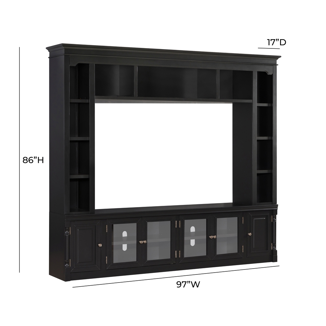 Beidiman II Charcoal 3 Pc Wall Unit with 98.5 in. Console - Thumbnail - Image 11