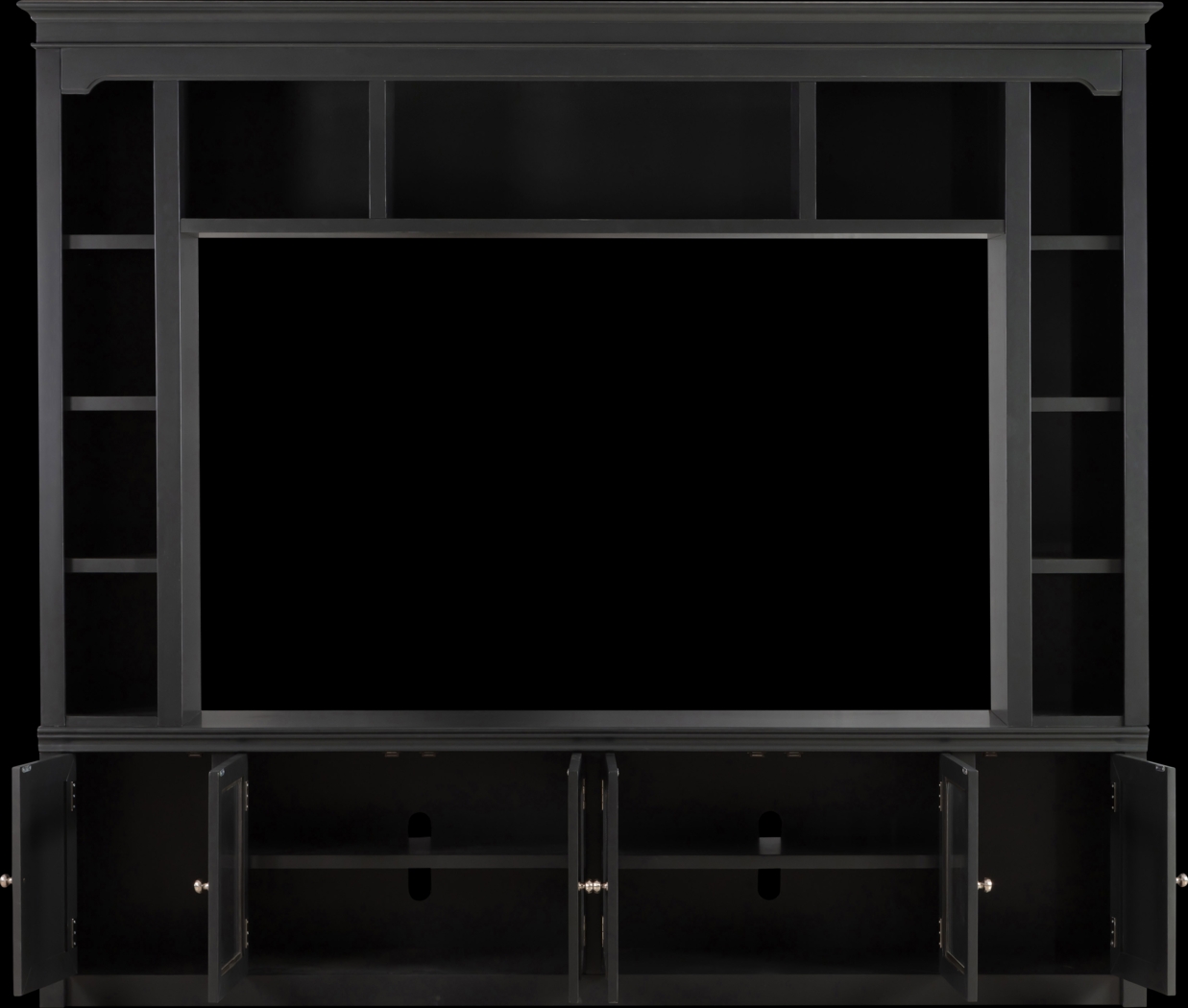 Beidiman II Charcoal 3 Pc Wall Unit with 98.5 in. Console - Thumbnail - Image 4