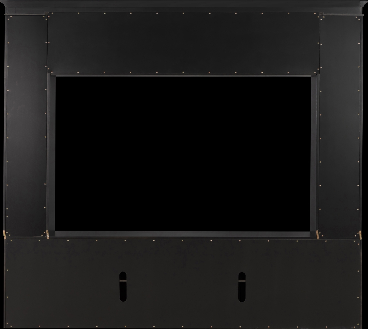 Beidiman II Charcoal 3 Pc Wall Unit with 98.5 in. Console - Thumbnail - Image 9