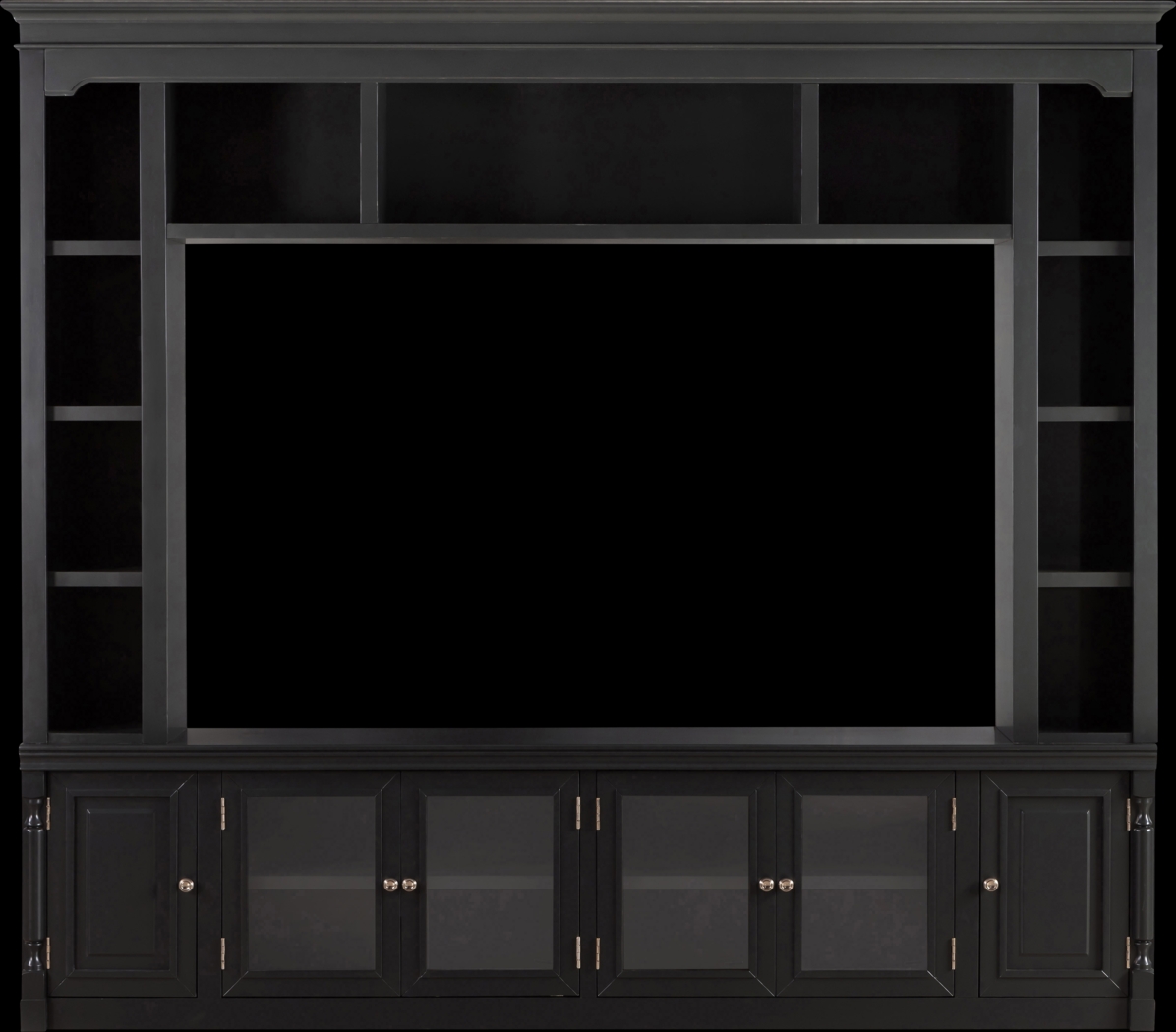 Beidiman II Charcoal 3 Pc Wall Unit with 98.5 in. Console - Thumbnail - Image 1