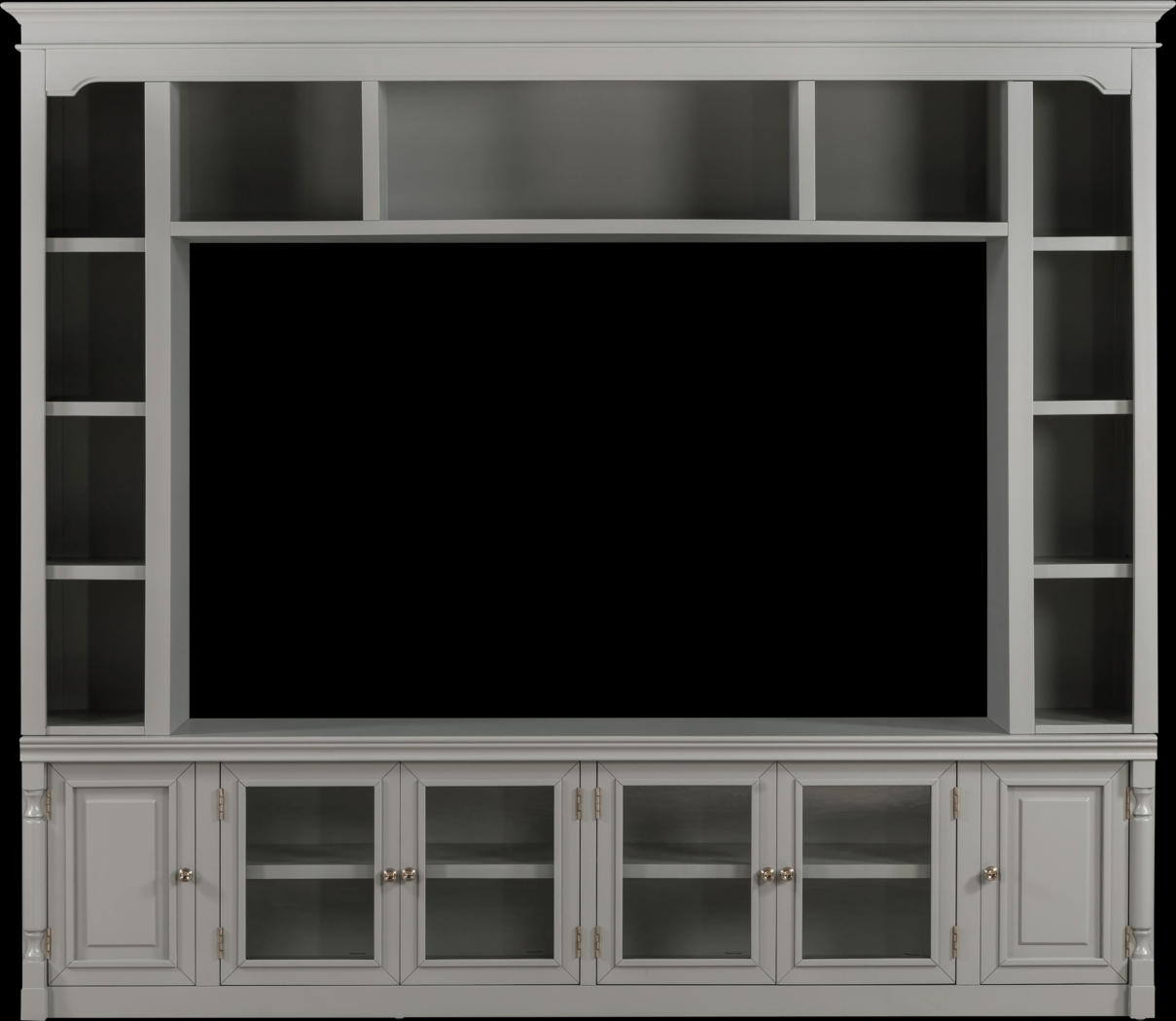 Beidiman II Gray 3 Pc Wall Unit with 98.5 in. Console - Thumbnail - Image 1