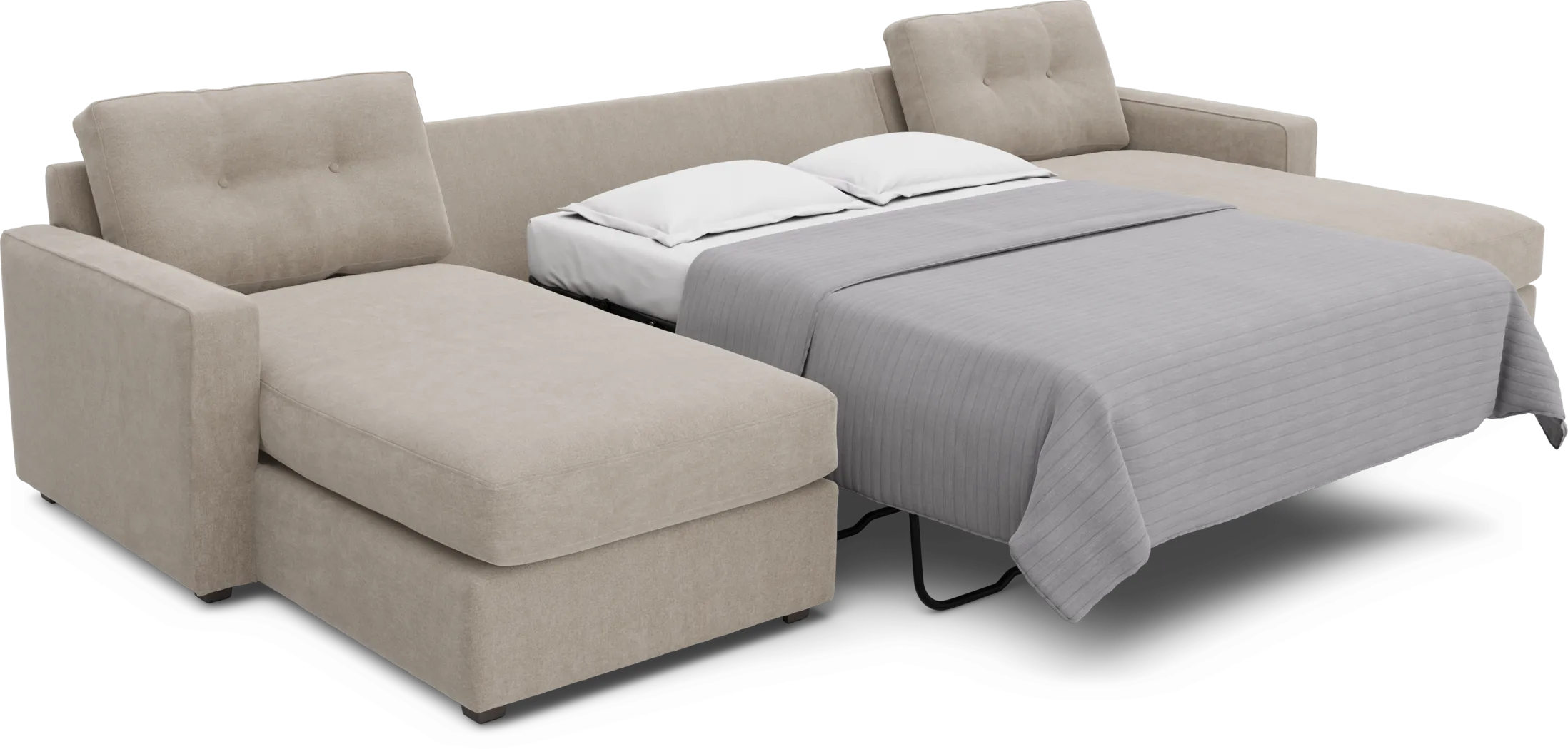 Beige 3 Pc ModularOne Gel Foam Sleeper - Thumbnail - Image 2