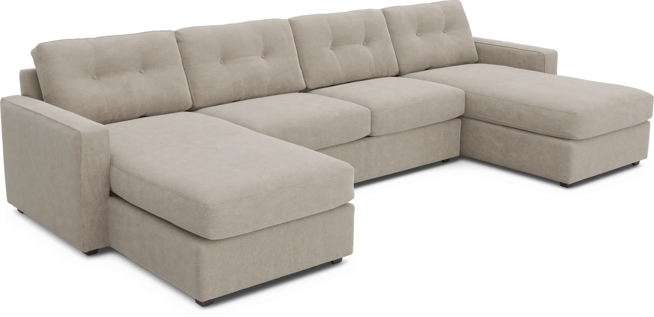 Beige 3 Pc ModularOne Gel Foam Sleeper - Thumbnail - Image 1