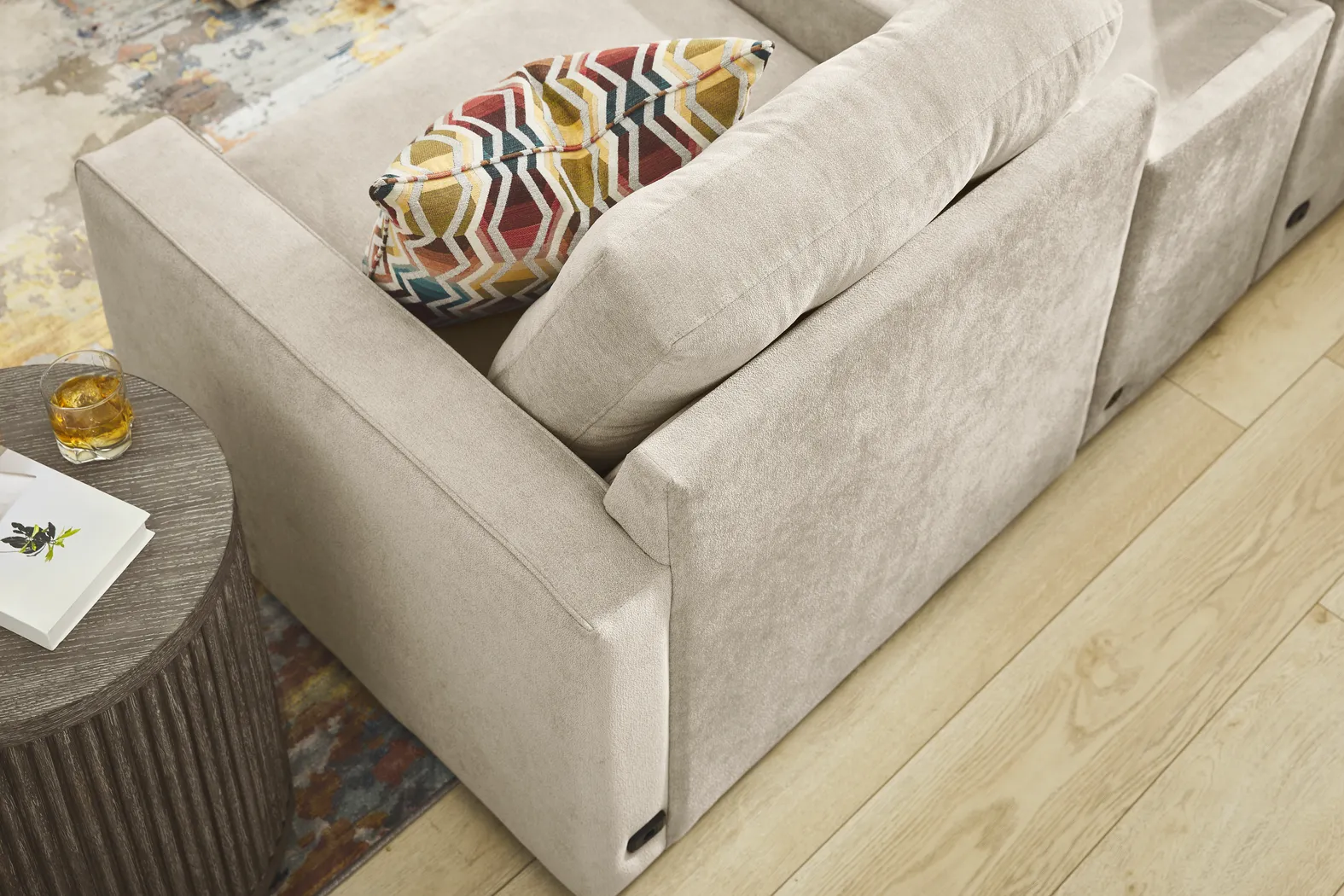 Beige 3 Pc Power Reclining ModularOne - Image 6