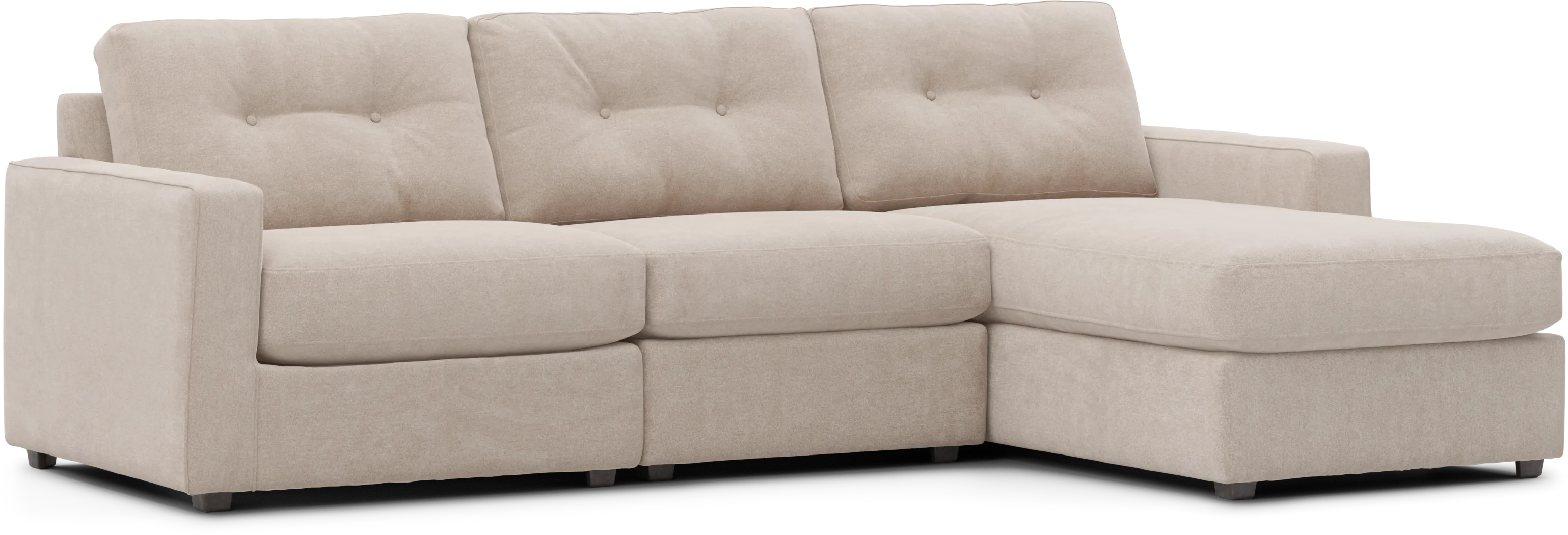 Beige 3 Pc Power Reclining ModularOne - Thumbnail - Image 1