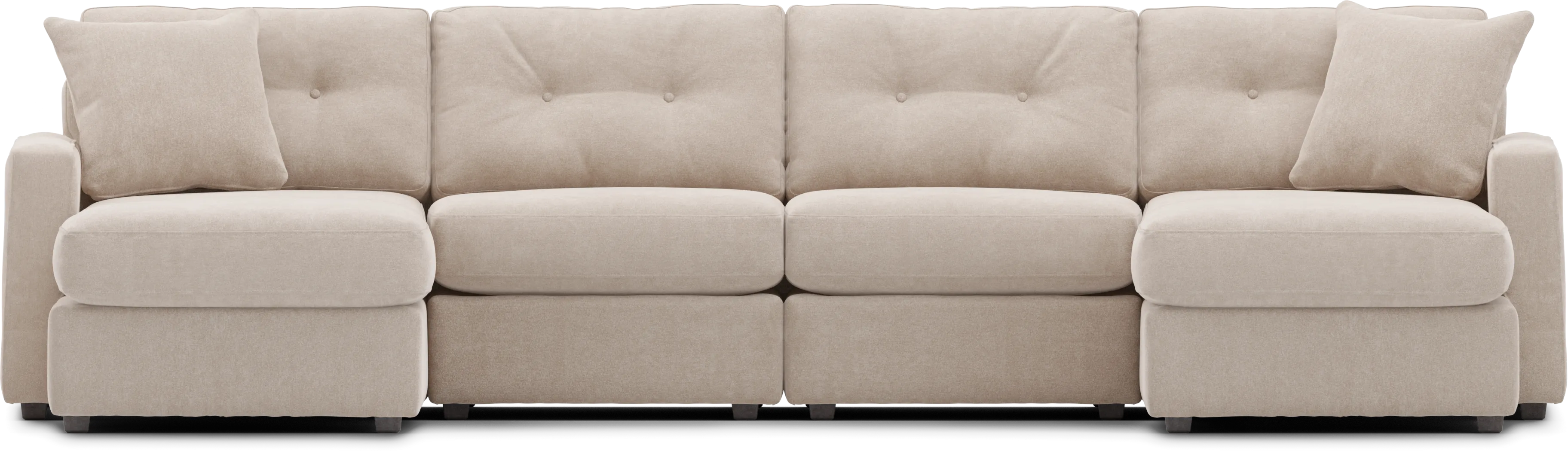 Beige 4 Pc Power Reclining ModularOne - Thumbnail - Image 3