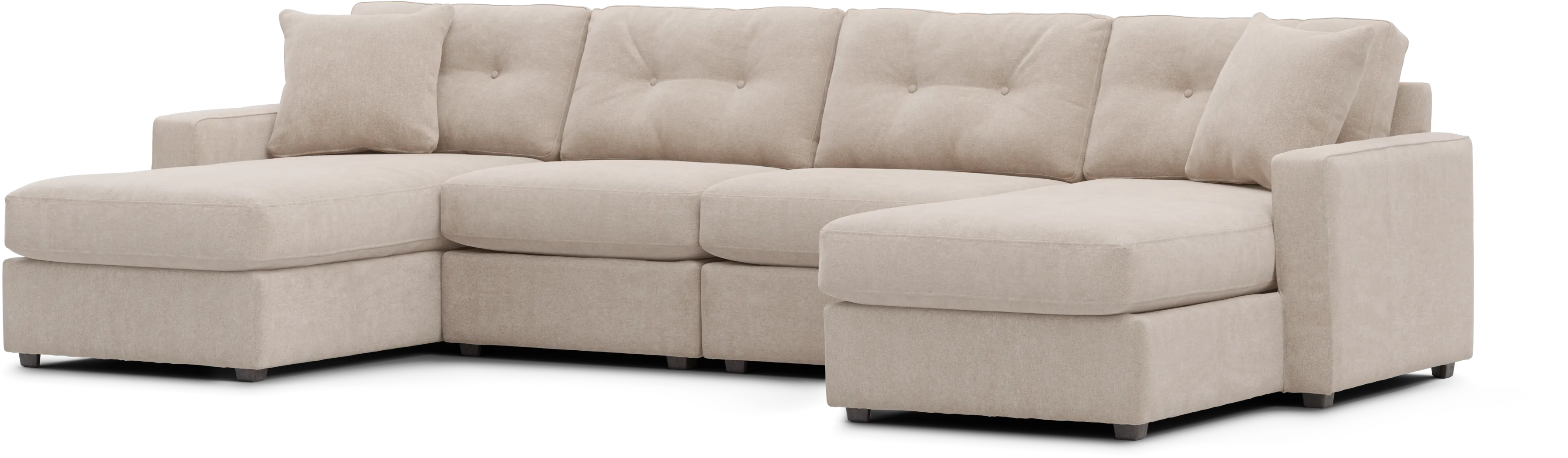 Beige 4 Pc Power Reclining ModularOne - Thumbnail - Image 4