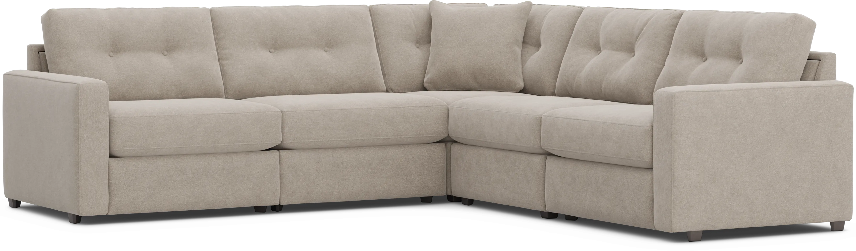 Beige 5 Pc Power Reclining ModularOne - Image 5