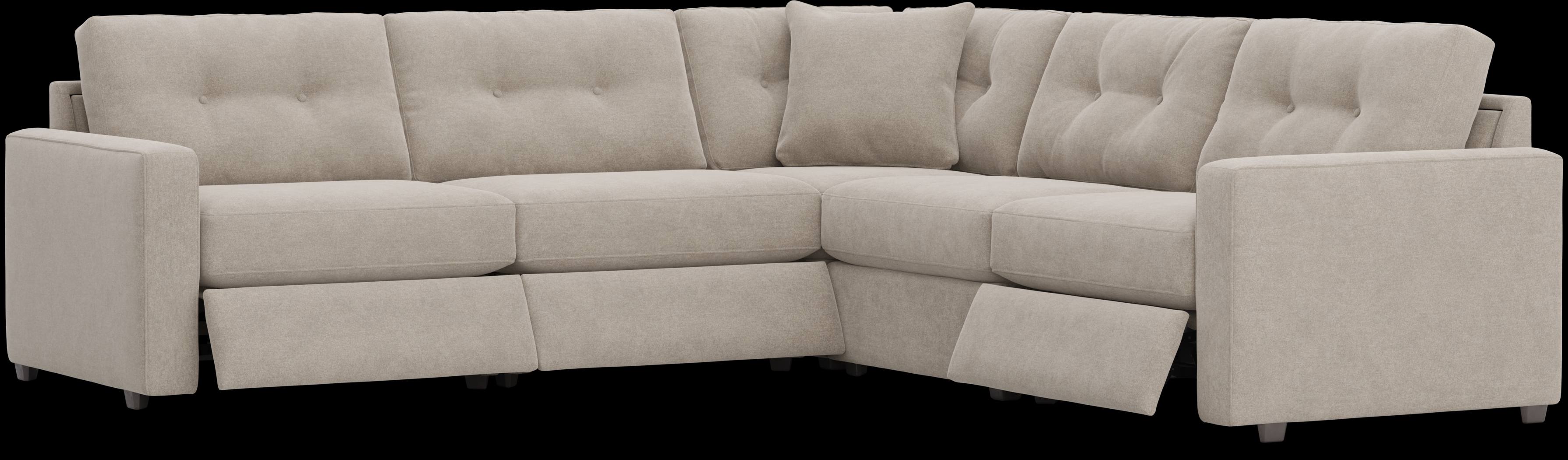 Beige 5 Pc Power Reclining ModularOne - Thumbnail - Image 1