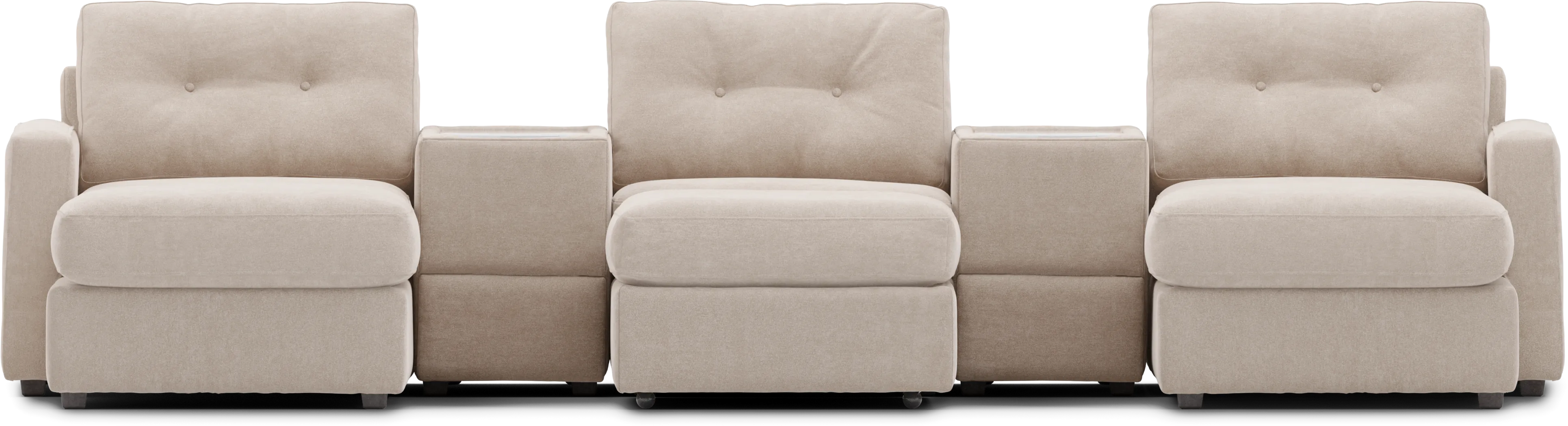 Beige 6 Pc ModularOne with Media Consoles - Thumbnail - Image 3