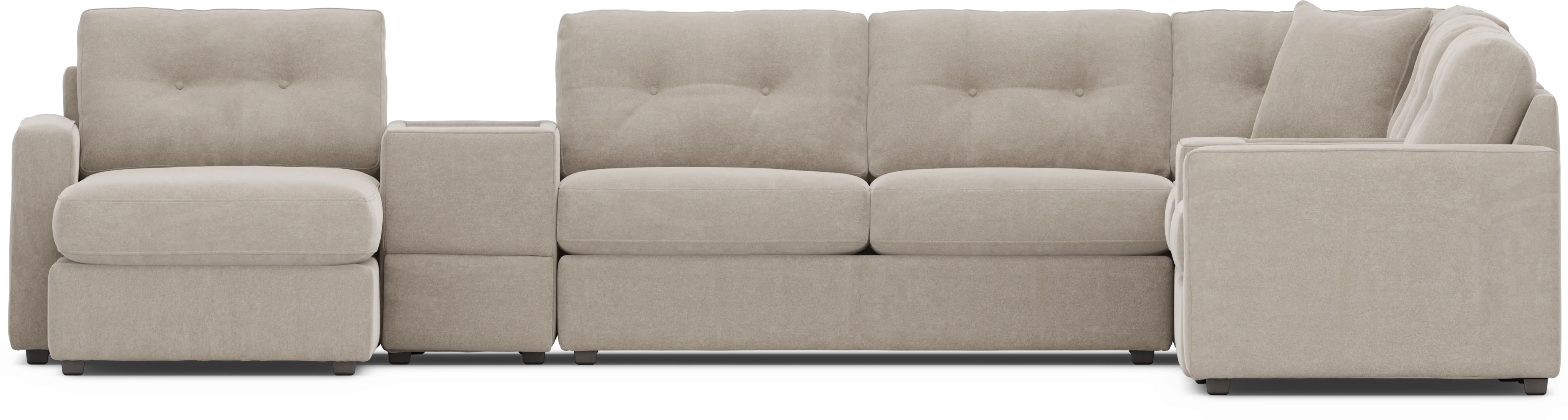 Beige 7 Pc ModularOne Gel Foam Sleeper - Thumbnail - Image 4