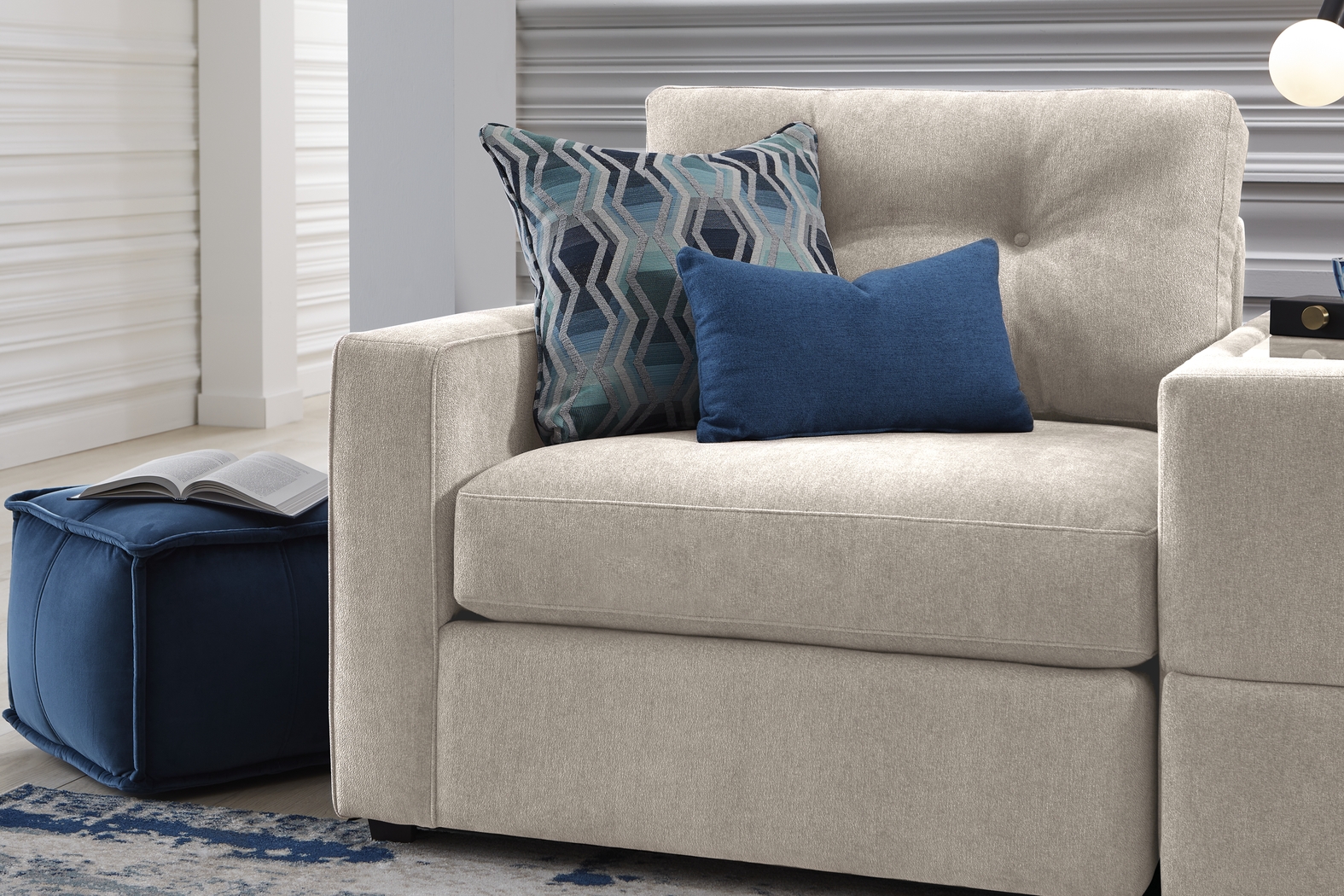 Beige 8 Pc Power Reclining ModularOne - Thumbnail - Image 7