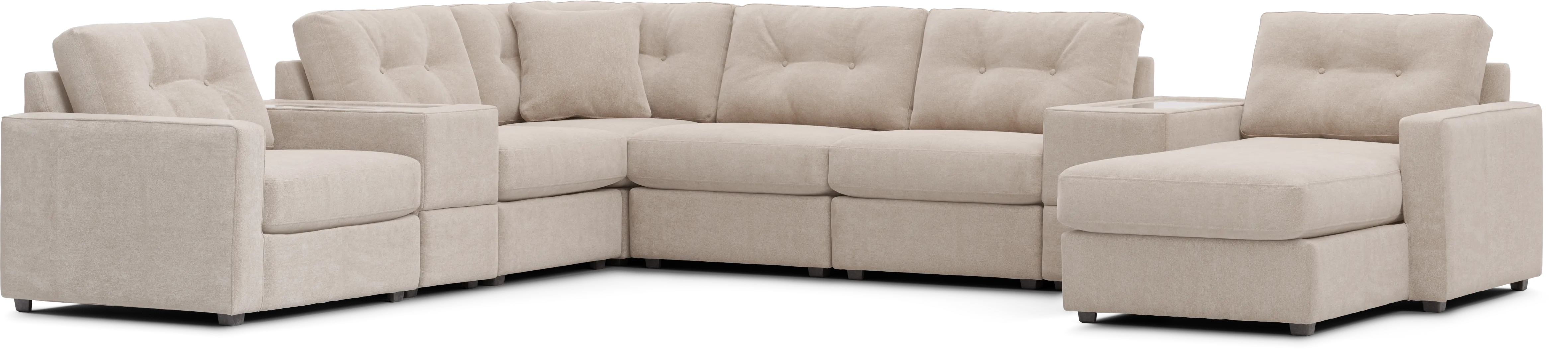 Beige 8 Pc Power Reclining ModularOne - Thumbnail - Image 4