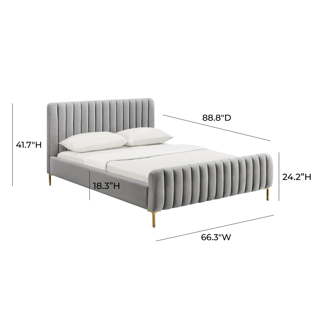 Beineke Gray Queen Bed - Thumbnail - Image 8