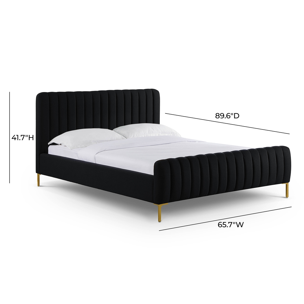 Beineke II Black Queen Bed - Thumbnail - Image 9