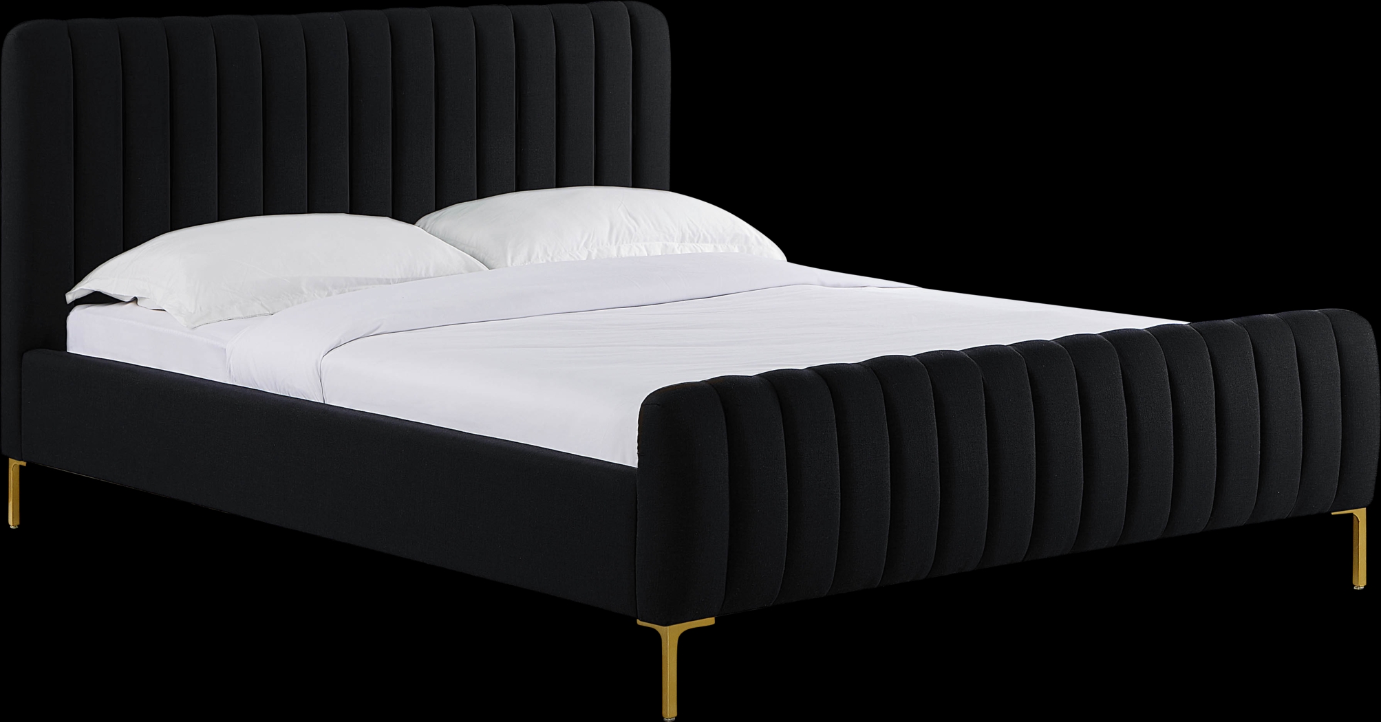 Beineke II Black Queen Bed - Thumbnail - Image 1