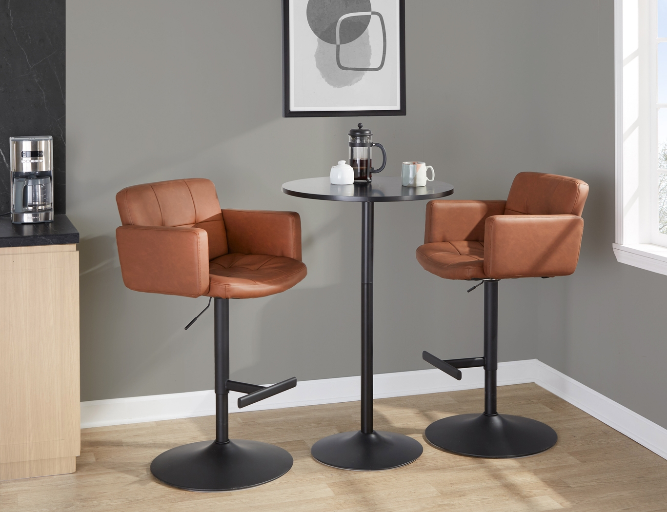 Beist Camel Adjustable Swivel Barstool - Thumbnail - Image 2