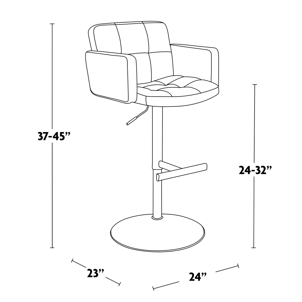 Beist Camel Adjustable Swivel Barstool - Thumbnail - Image 12