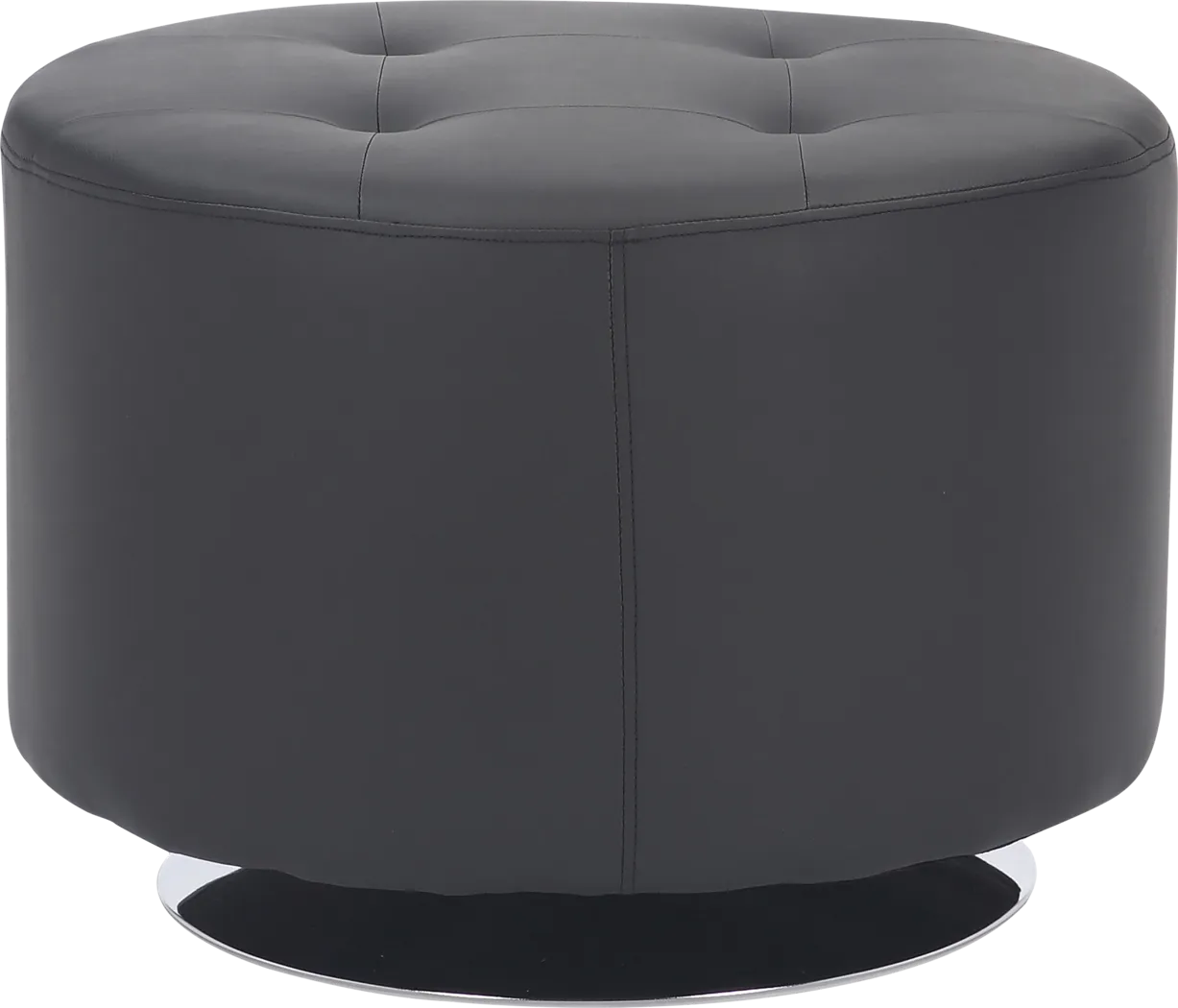 Bekay Black Ottoman - Thumbnail - Image 2