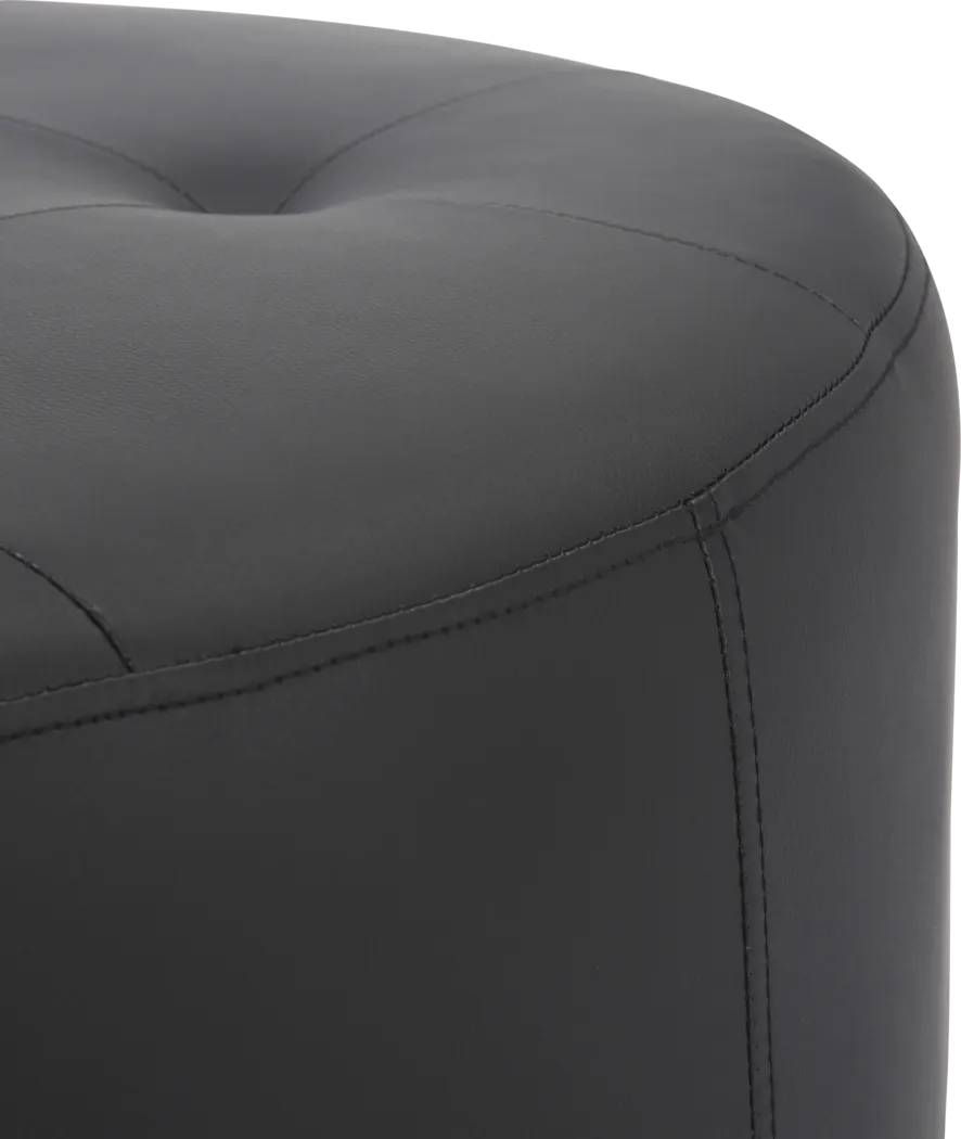 Bekay Black Ottoman - Thumbnail - Image 4