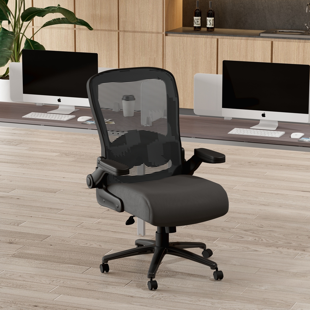 Bekoe Black Desk Chair - Thumbnail - Image 2