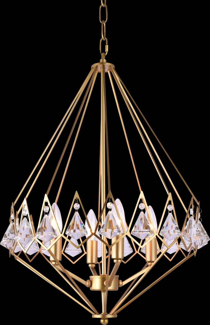Belaire Point Gold Chandelier - Thumbnail - Image 1
