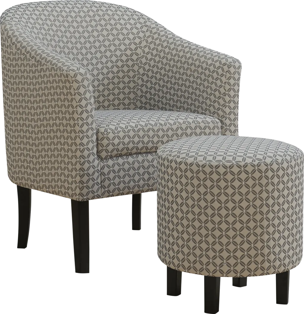Belcaro Gray Accent Chair - Thumbnail - Image 1